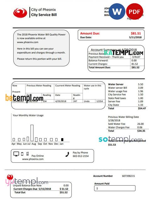 surprise az water bill